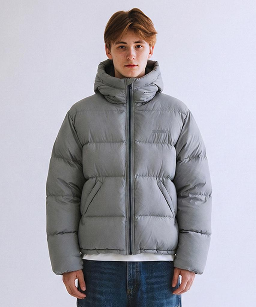 Qt8 Garments Rg Duck Down Heavyweight Hoodie Jacket (Greyed Skyblue)