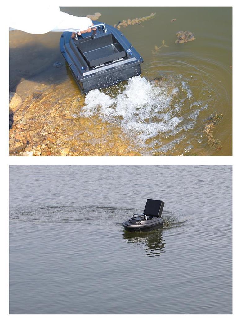 Pre-owned Bait Boat 7.4V with Constant Speed Cruise for Feeding and Trawling, Ideal for Hook Delivery.