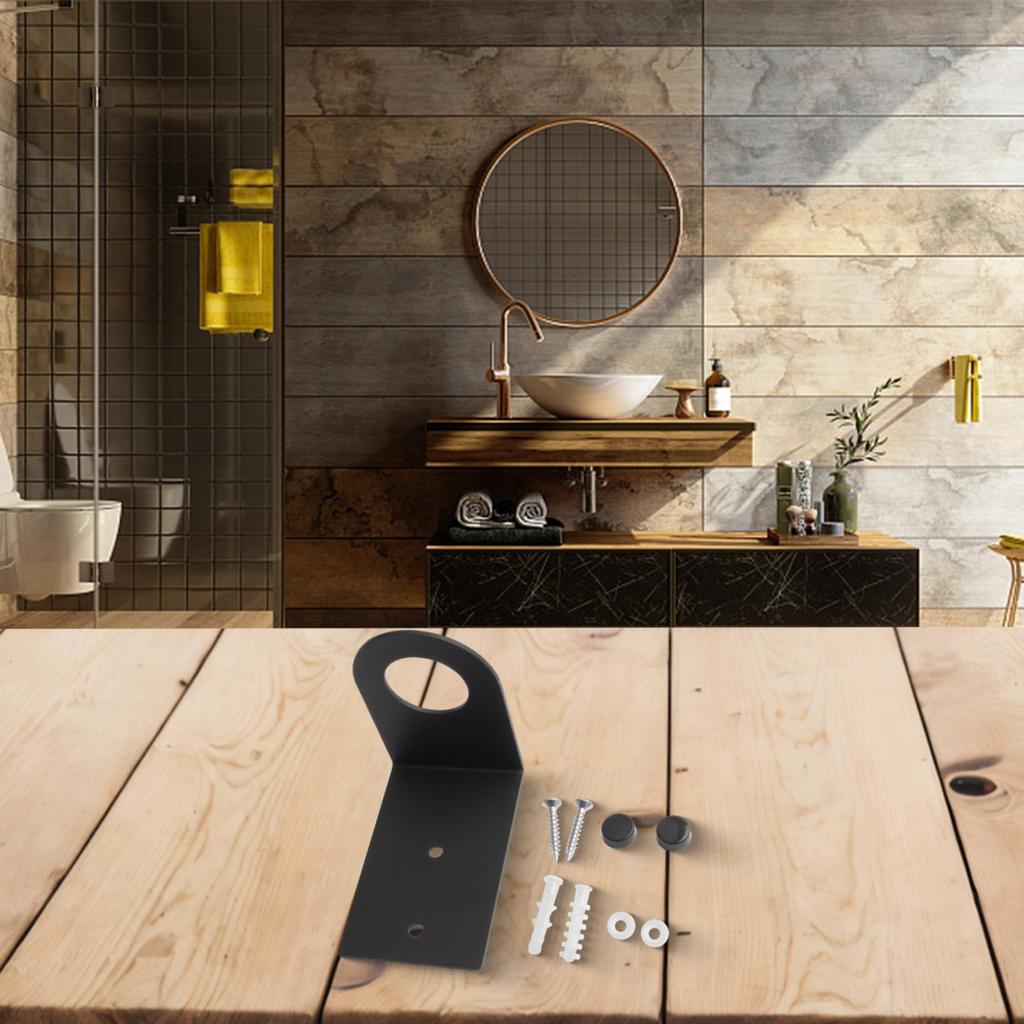 Practical Wall Mounted Soap Dispenser Bracket with Shower Gel Shampoo Rack