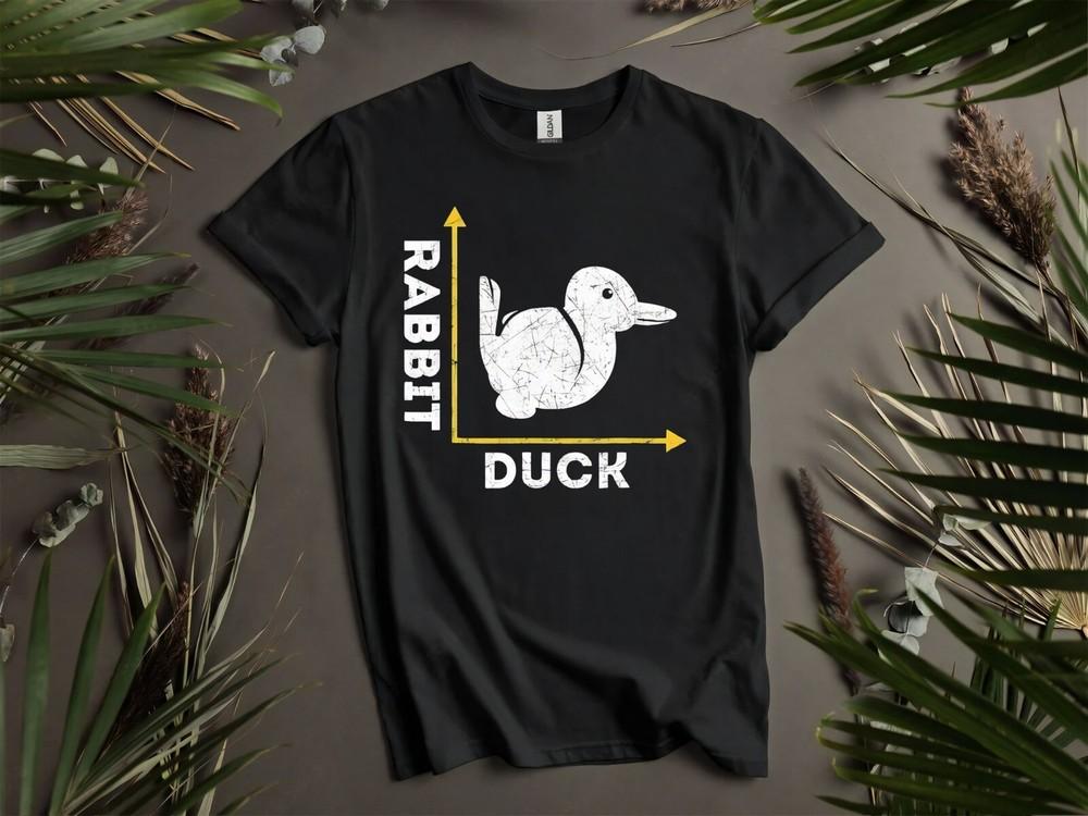 

Утка Или Кролик Смешная Толстовка Футболка для Любителей Животных Мужская Женская Унисекс AD808 S