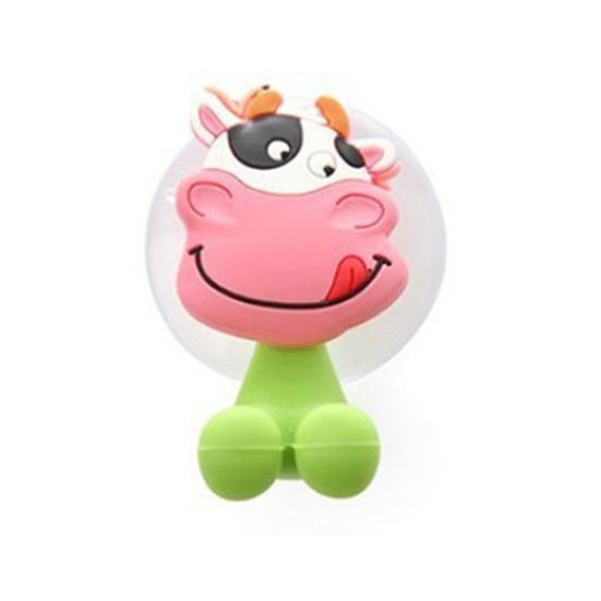 Cute Animal Silicone Toothbrush Holder Bathroom Wall Hanger Sucker Hook Stand
