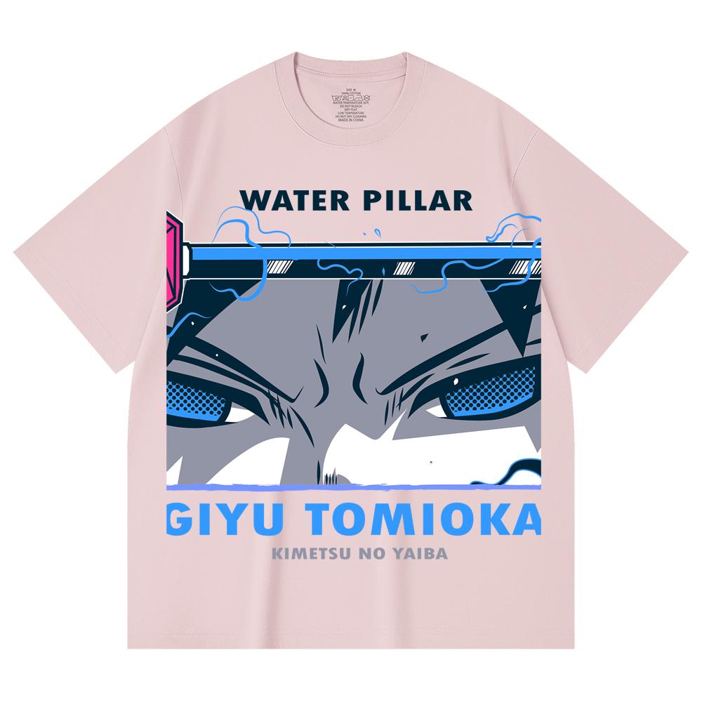 230 Gsm 100% Cotton Demon Slayer V10 Tomioka Print Unisex Heavy Cotton T Shirt