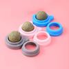 1-3pcs Pet Catnip Toys Wall Ball Licking Snacks Safety Healthy Rotatable Lick Ball Toys Teeth Cleaning for Cats of All Breeds