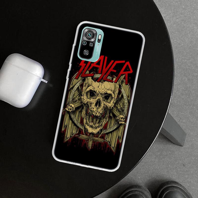 Slayer Heavy Metal Rock Band Phone Case Cover for Xiaomi Redmi Note 15 14 13 12 11 Pro Plus 14S 12S 11S 11T 11E 10S 10 Customize
