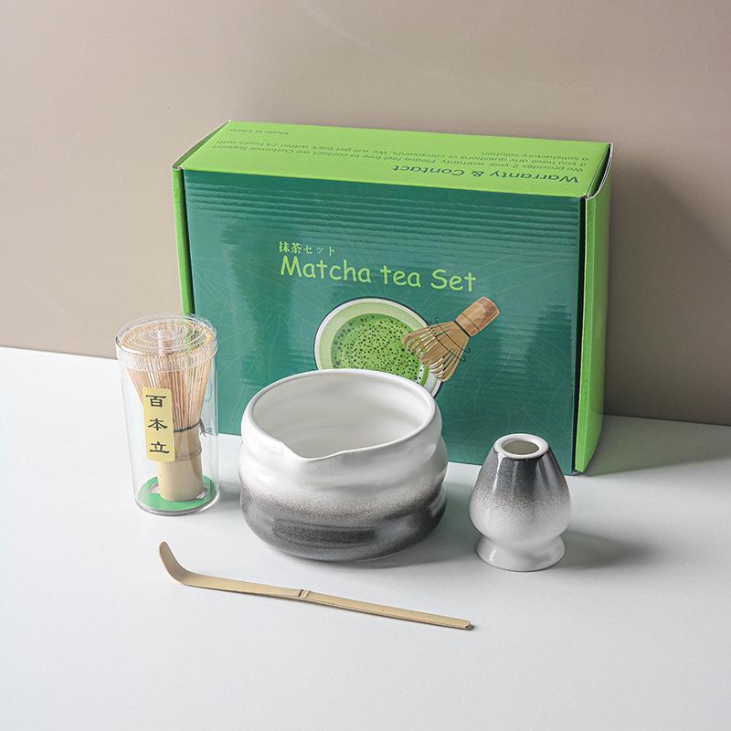 

1-7 шт. Японский набор для матча с керамической чашей, бамбуковым венчиком для матча и ложкой для чая, инструменты и аксессуары для самостоятельного приготовления чая