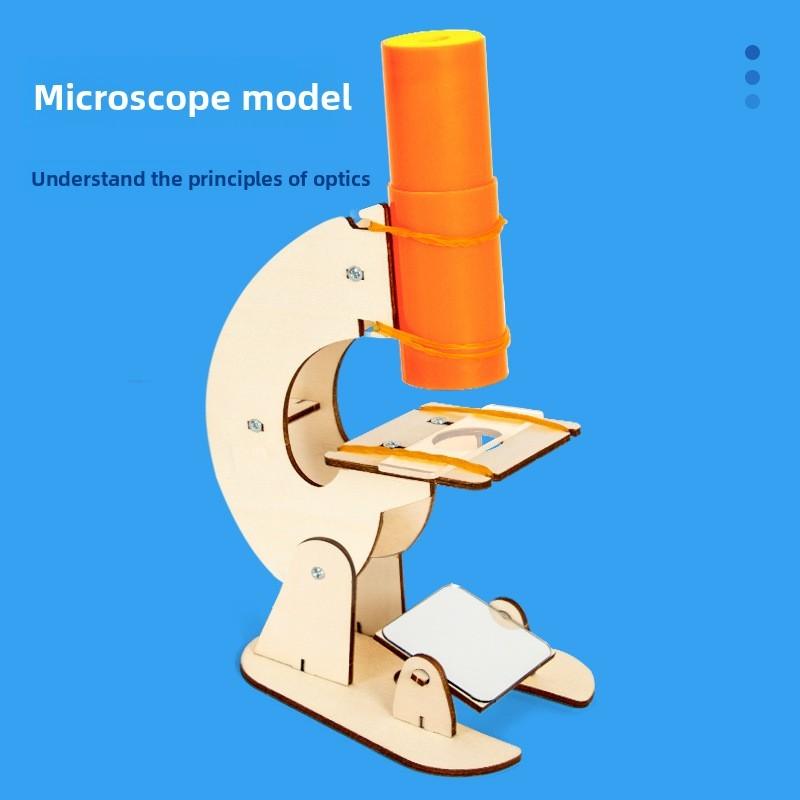 Science Microscope Kit For Kids Diy Physics Educational Toy Science Experiment Set For Children