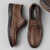 Mens Genuine Leather Casual Shoes Soft Sole Walking Shoes  Man Oxford Shoes Lightweight Sneakers Fashion Hot Sale Derby Footwear