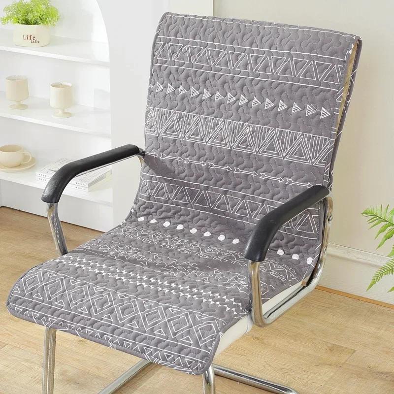 

Office Sedentary Pure Cotton Integrated Chair Cushion Integrated Dining Table Stool Mat Four Seasons Comfortable Chair Cover 45x135cm