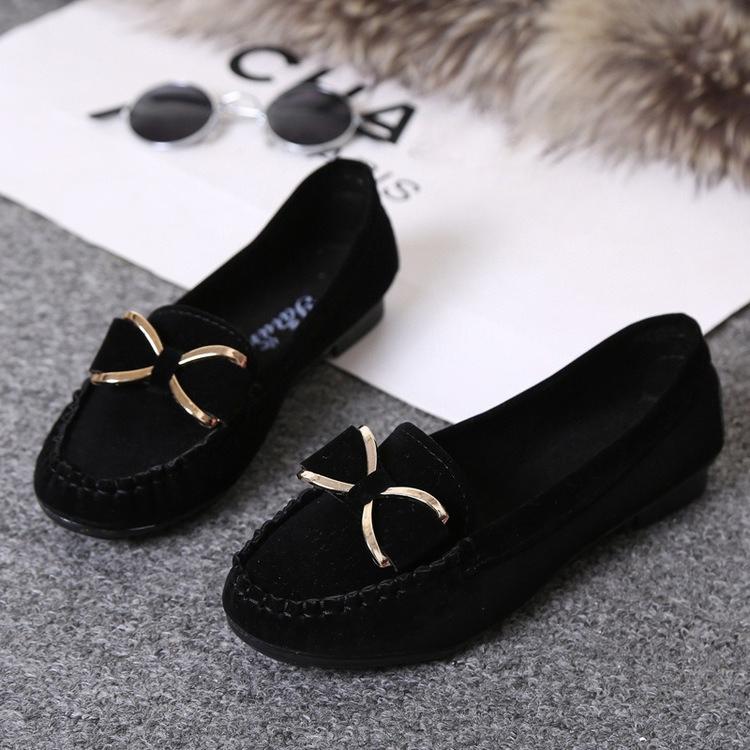 Women Leather Loafers Casual Shoes Leather Flats