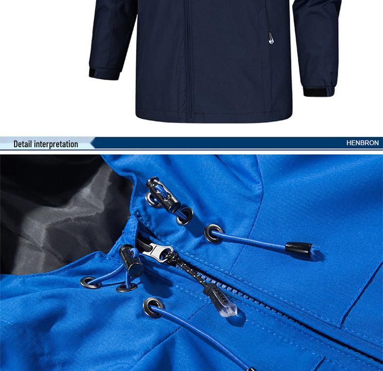 Unisex Outdoor-Windjacke für Paare: Lässige Kapuzenjacke für Frühling-Herbst zum Wandern, anpassbares Logo.