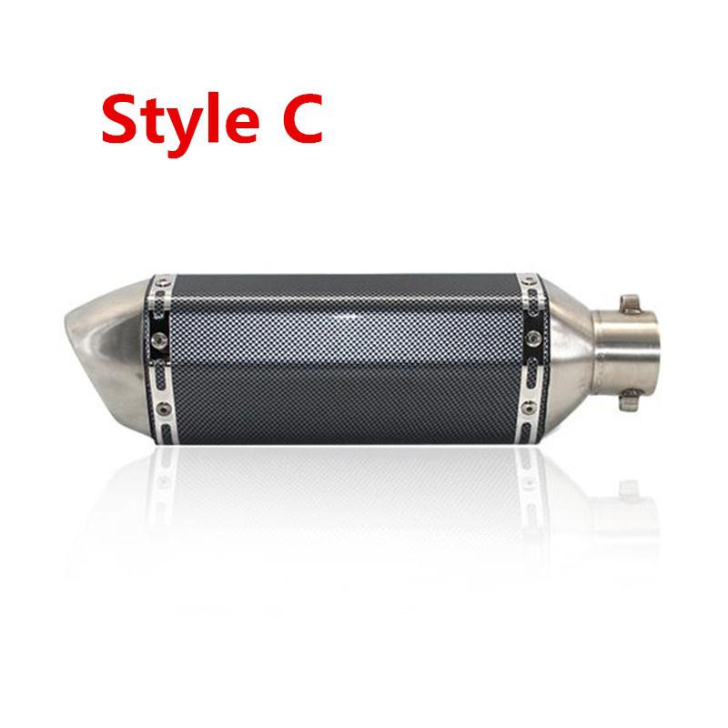 Motorcycle Three-outlet Exhaust Muffler Tail Pipe Tailpipe Tip Univers For Pipe Diameter 51mm 2inch Most Motorcycles Carstring