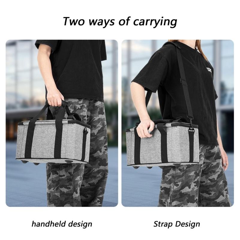 Camera Light Organizers Bag Featuring Adjustable Compartments And Soft Lining To Prevent Damage To Photography Equipment