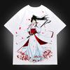 Sagiri The 12th Asaemon Graphic T-shirt Men Women Hell's Paradise Anime Oversized Streetwear Short Sleeve Female Male Clothing
