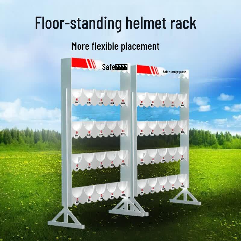 SHANDUAO Floor-Standing Safety Helmet Rack