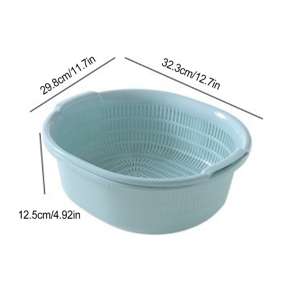 Multi-functional Kitchen Strainer Easy To And Clean Double-Layer Vegetable Washing Basket