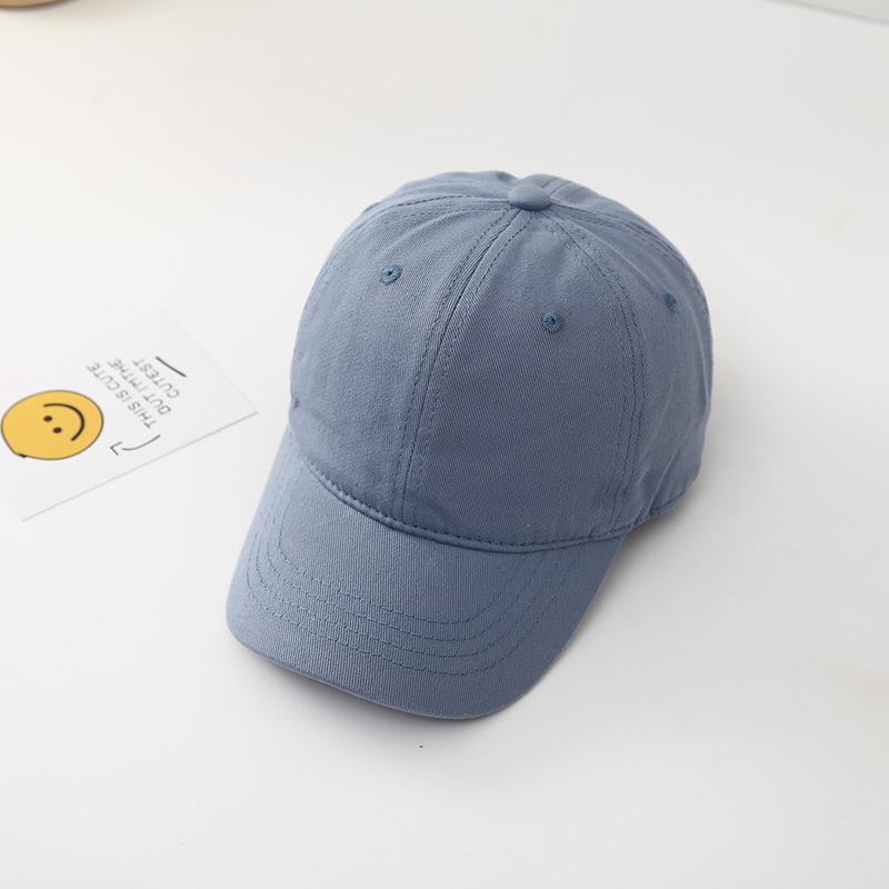 New Solid Baseball Cap For Children Boys Girls Cotton Sunhat Unisex Outdoor Sports Snapback Fishing Baseball Hat Korean Style