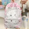 Letter Print Star Backpack Lightweight College Style Oxford Cloth Backpack Cloth Korean Style Students School Bag