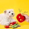 Bite Resistant Dog Chew Squeaky Toy Letter Shape Dog Chewing Toy Pet Plush Toys  For Dog Puppy