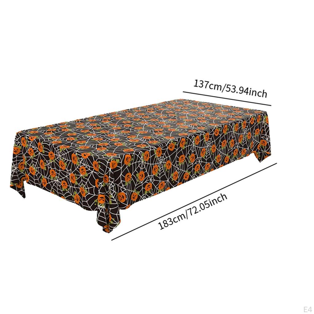 Festive Foil Tablecloth for Spooky Celebrations