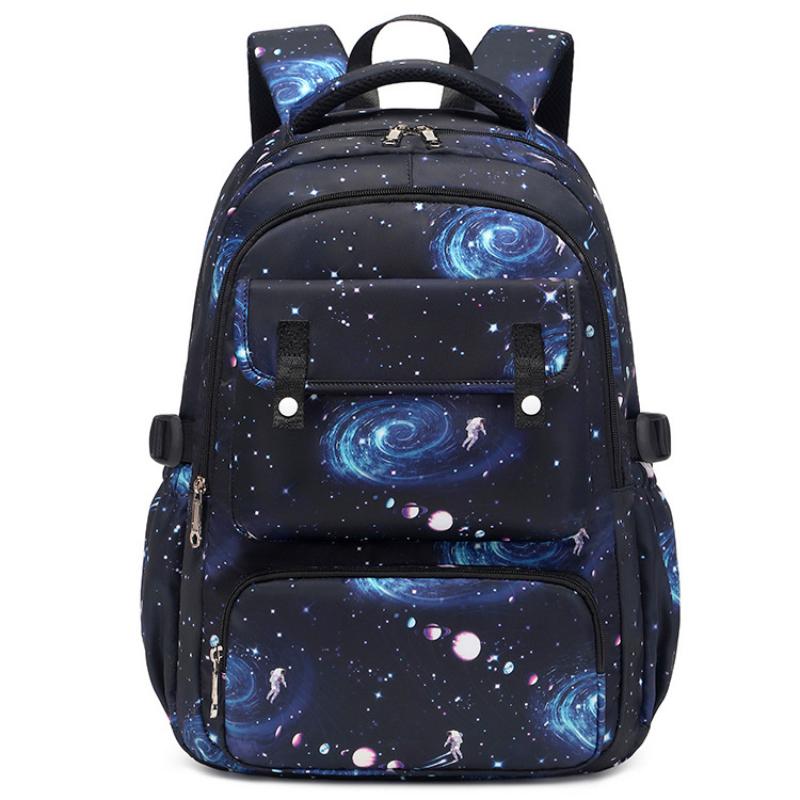 Load Reduction Oxford Children Backpack for Boys Large Capacity Primary Students Grade 1-6 Schoolbags with Bento Bag Pencil Case