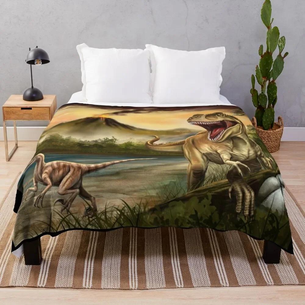 Dinosaur Blanket for Boys Kids, 3D Dinosaur Room Decor for Boys, Jurassic Dinosaur Gifts Soft Flannel Sofa Bed Throw Blanket