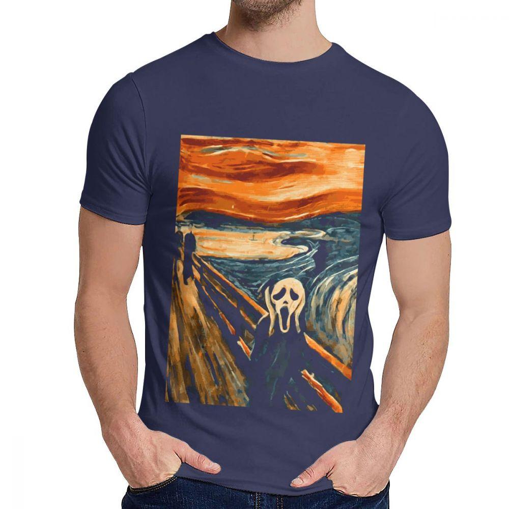 Anime The Scream Tee For Unisex New Custom 100 Pure Cotton Camiseta Fashion Crewneck
