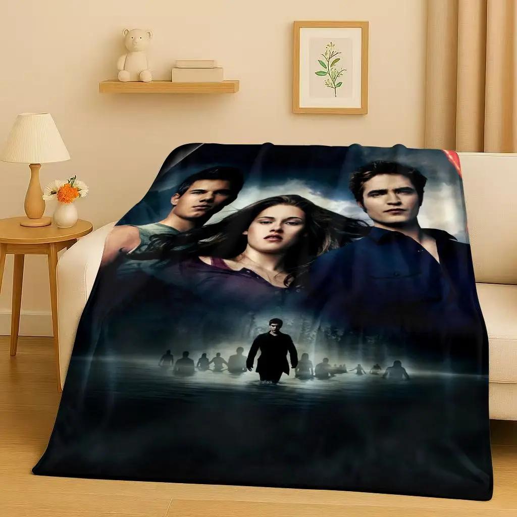 Nuova Coperta di Flanella Saga di Twilight Bella Edward Vampiro, Coperta Morbida Calda in Peluche per Casa Camera da Letto Letto Divano Copertura Campeggio