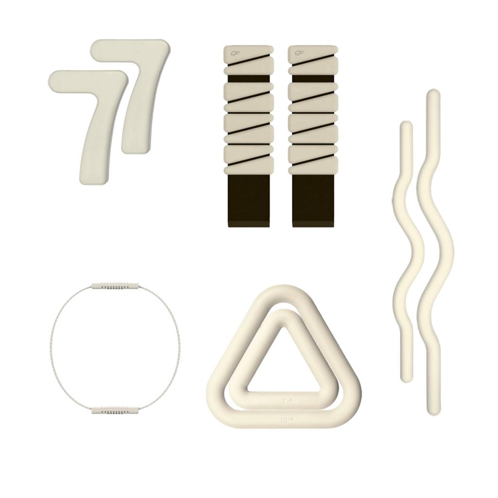 Best Selling Low Saturation Beige Pilates Training Set, Home Fitness Workout Kit for Leg & Hip Shaping