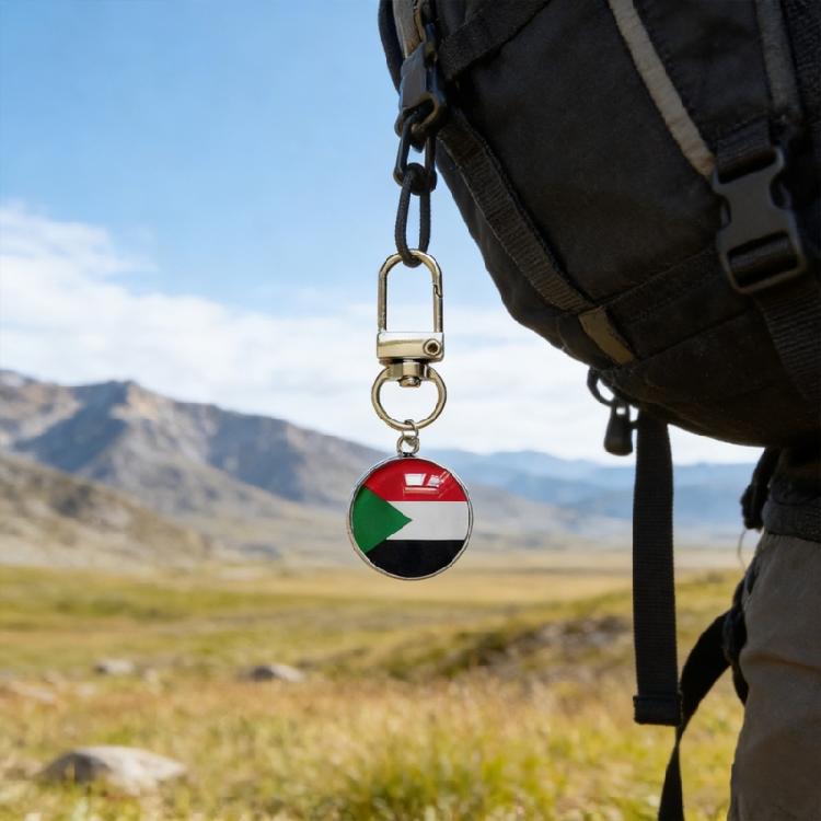 10PCS/Lot Trend Football Keychains Feature Bright Country Flags Rustproof Alloy And Glass Backpacks Decoration