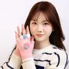 Winter thermal gloves ladies cute student five-finger gloves winter cold-proof split-finger gloves