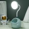 Small Desk Light with Pen Holder Comfortable Decorative Practical No Noise LED USB Small Table Lamp