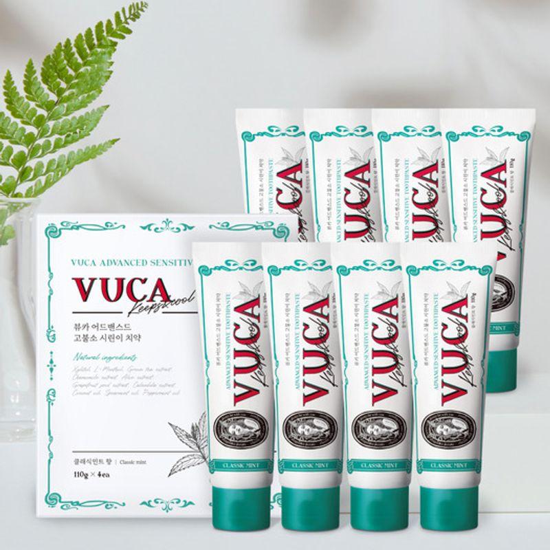 VUCA Viewca Advanced Sensitive Toothpaste Classic Mint Flavor 110g Pack of 8 110g 8 pieces