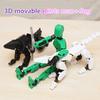 3D Multi-Jointed Movable Shapeshift Robot Joint Dog Creative Printed Mannequin Dummy Action Model Doll Toys for Children's Gifts