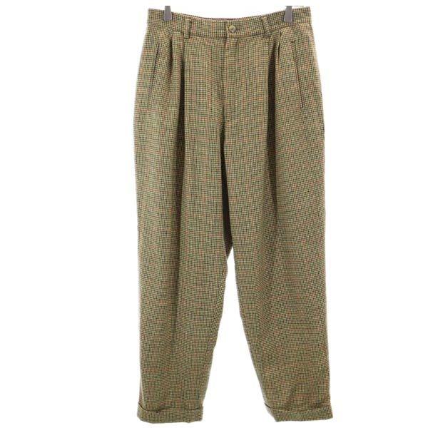

L.L.Bean 80s vintage wool Houndstooth Slacks pants 8P Women Used
