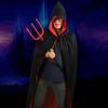 Double Layer Witch Clothes Children Halloween Cloak Hooded Cape Wizard Robe Performance Costumes