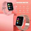 Montre connectée pour hommes et femmes, bracelet entièrement tactile, moniteur d'activité physique, réponse aux appels, Bluetooth, nouvelle collection 2024