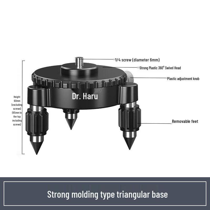 Universal 360° Rotating Tripod Stand with Spirit Level for Precise Adjustments