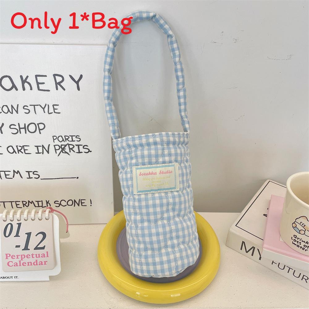 Modern Minimalist Water Bottle Sleeve With Soft Fabric Handle For Outdoor Sports