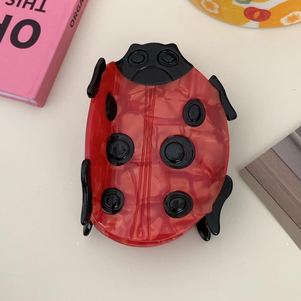 

Cartoon Ladybug Hair Clip Styling Tools Ponytail Clip Creative Headdress Women Girl 2#