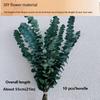 10 Pcs Real Leaves Hanging Dried Eucalyptus Large Preserved Eucalyptus Stems  Shower Hanging