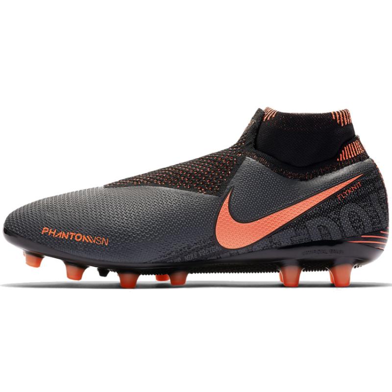 

Nike Phantom Vision Elite Grey Black Orange Sneakers AO3261-080 40.5
