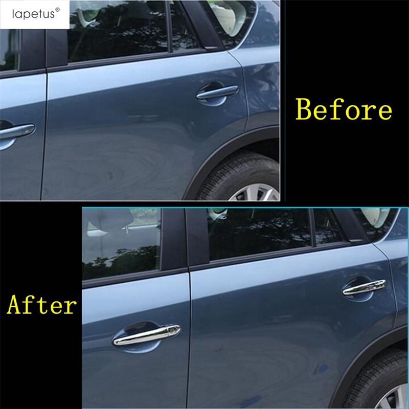 Car Door Handle Decoration Sequ Protection Cover Trim For Mazda CX-5 CX5 2015 -  ABS Chrome Accessories Exterior Refit