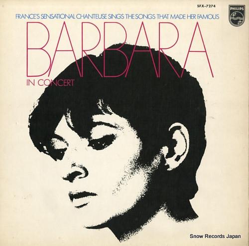 LP Record BARBARA - In Concert SFX7274 PHILIPS 1969 Japan World Music Used