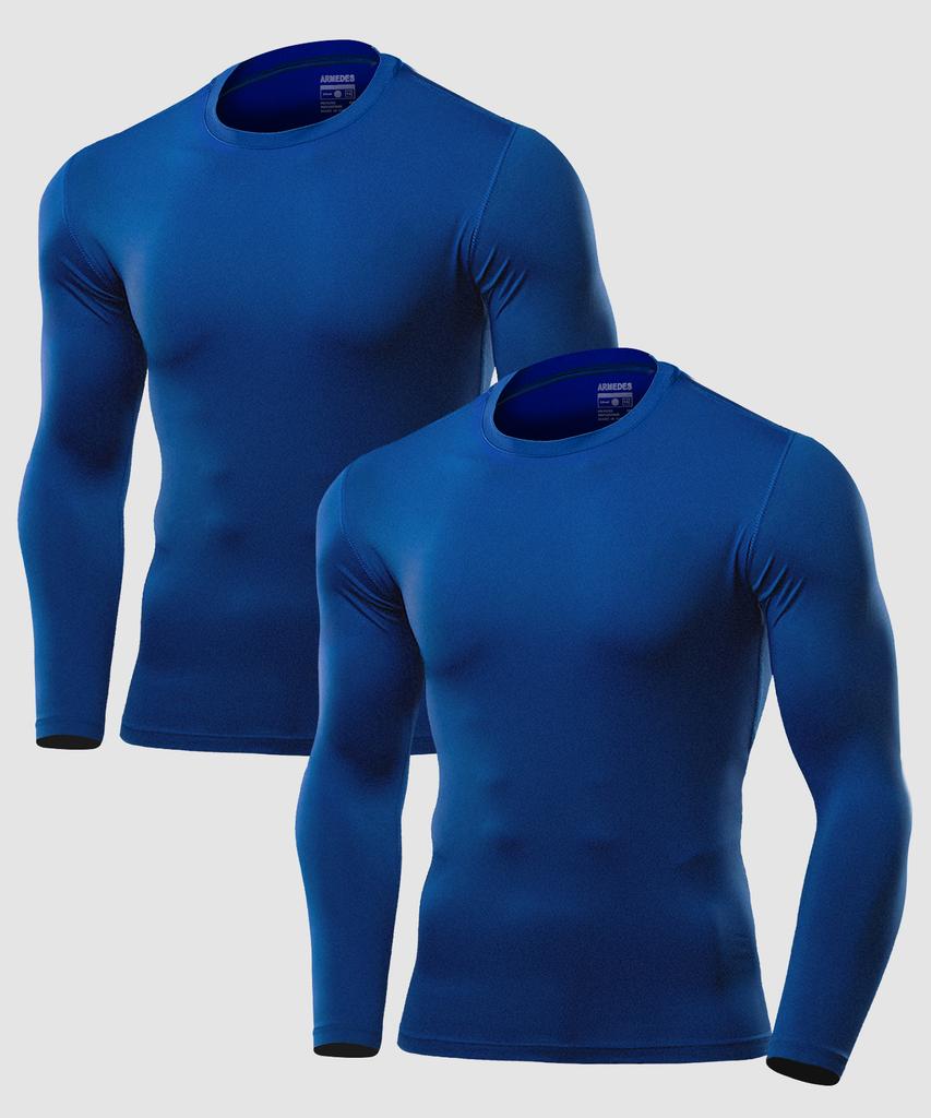 ARMEDES [2Pack] Plain Tech Fit Underlayer Long Sleeve Ar-52 (10 Colors) (C Type)