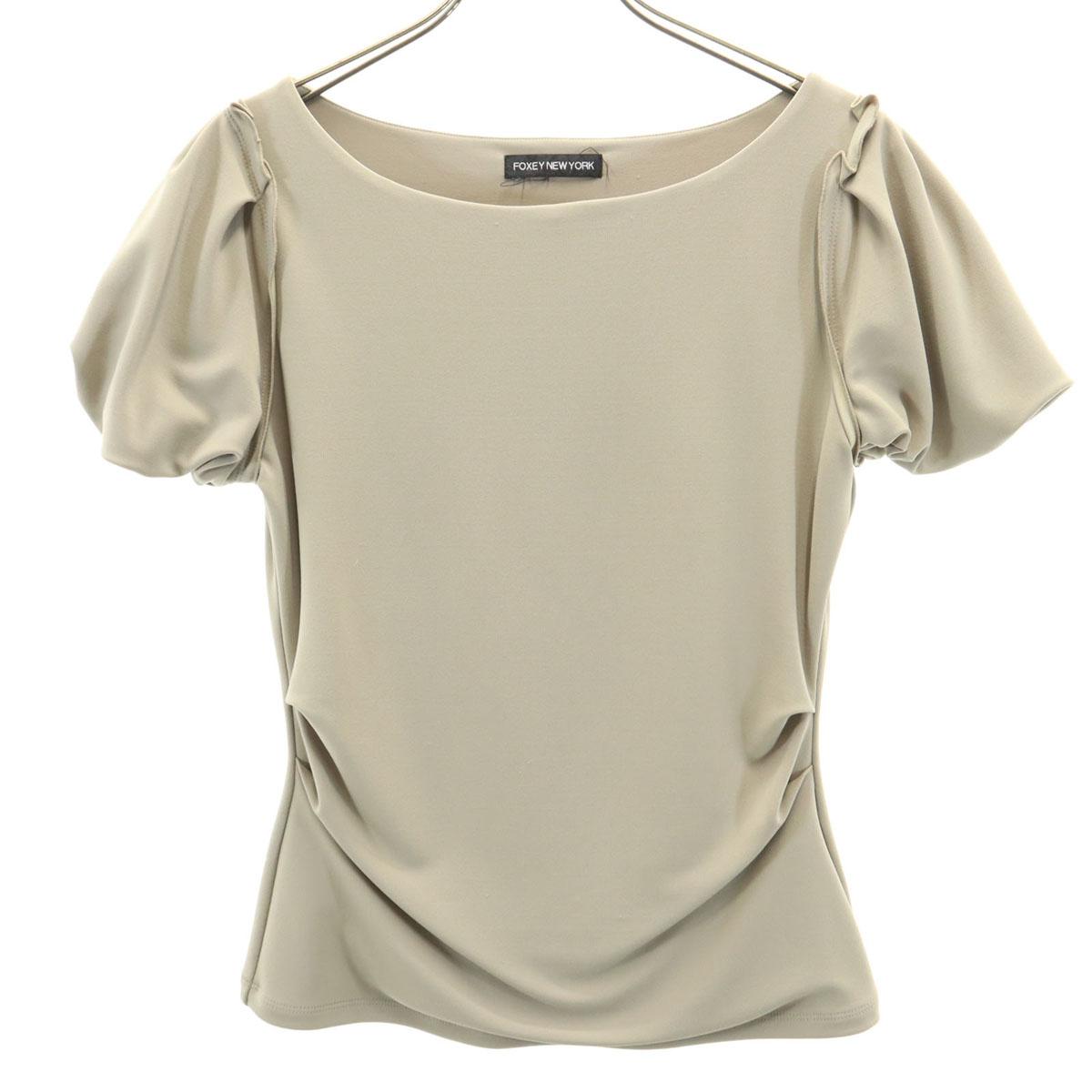 

FOXEY NEW YORK made in Japan Short sleeve Cut Beige Women Used