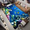 3D Ocean W-World Fish Floor Mat Bathroom Mat Kids Room Bedroom Decoration Balcony Anti-Slip Doormat Living Room Welcome Rug