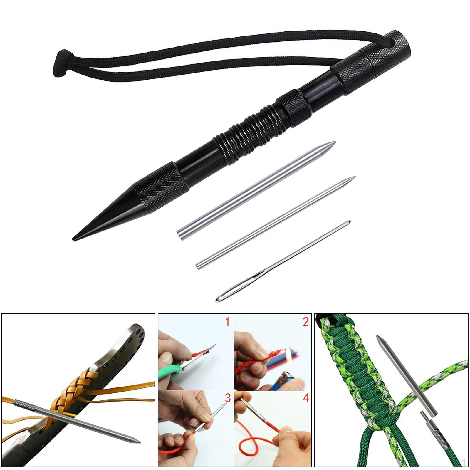 

4/9 / 12x Knot Tools, Stainless Steel Set Cord And Straightening Tool for Leather Work Or 4Pcs