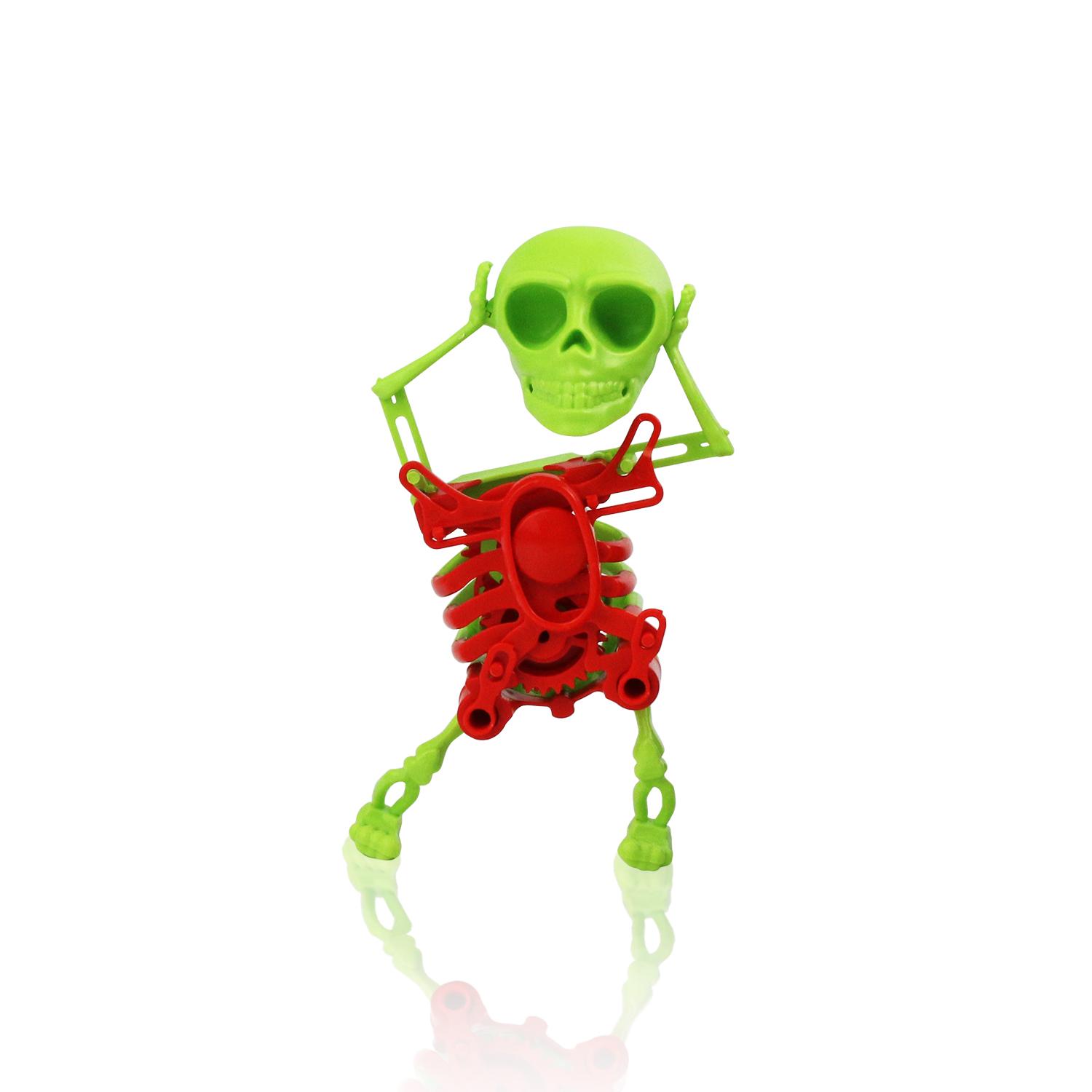 

New and unique skeleton dancing, winding up funny toys, pranks, fun and funny ornaments to relieve stress зелёный