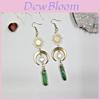 Quartz Crystal Moon And Sun Earrings With Electroplated Alloy For Fashion Forward Men And Women