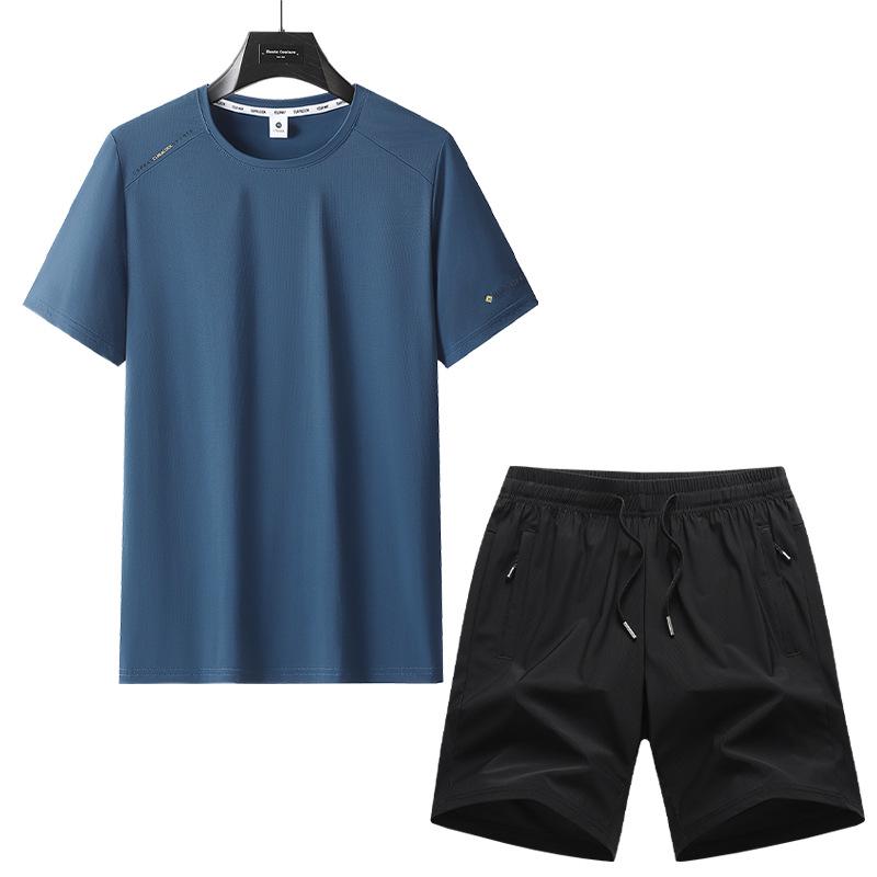 2026 Men's Quick-Dry Sports Set: T-Shirt and Casual Shorts